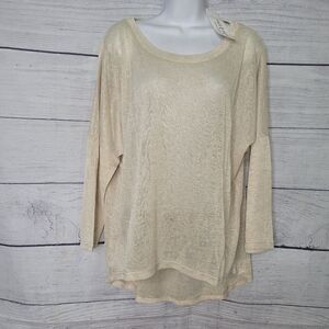 Women's High Low Mesh Top